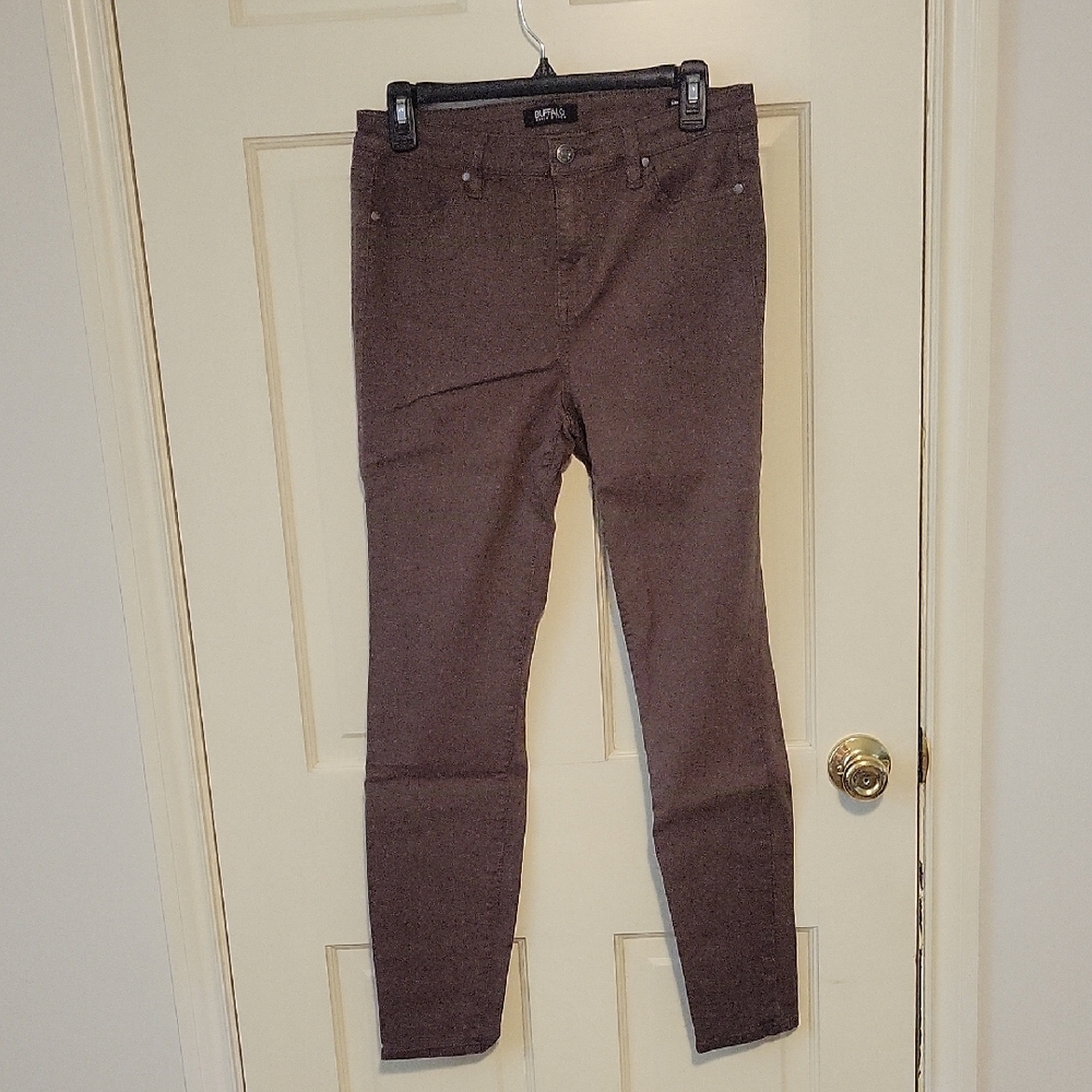 Buffalo David Bitton Brown Skinny Jeans Stretchy Fit